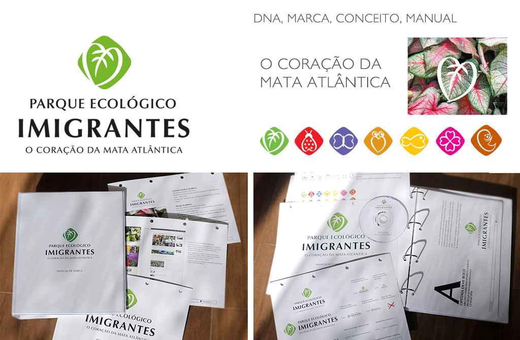 Parque Ecológico Imigrantes; Branding; logomarca; criação Oscar Fontoura Jr